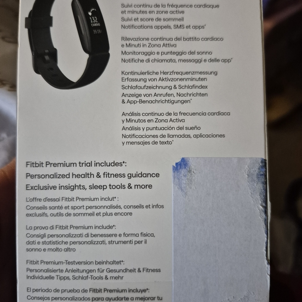 Fitbit Black Arm & Wristband Fitness Tracker with Sleek Design
